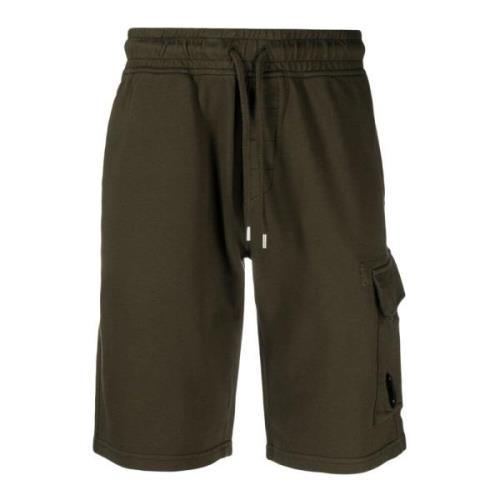 C.p. Company Lätta Fleece Shorts i Grön Green, Herr