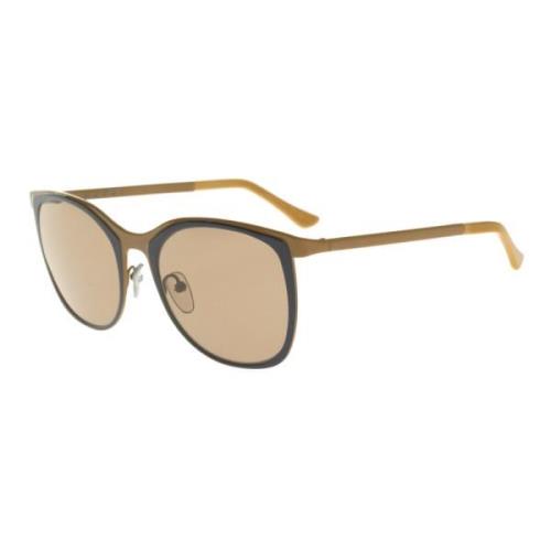 Marni Curve Me102S Sunglasses in Ochre Blue/Beige Brown Yellow, Dam