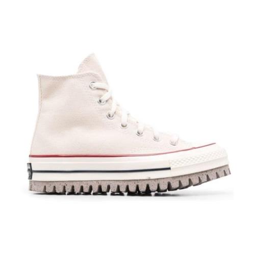 Converse Beige Hi Top Sneakers Beige, Dam