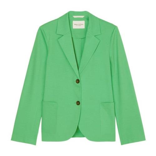 Marc O'Polo Vanlig jerseyblazer Green, Dam