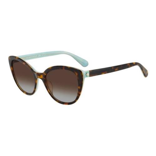 Kate Spade Amberlee/S Sunglasses in Dark Havana/Light Brown Brown, Dam