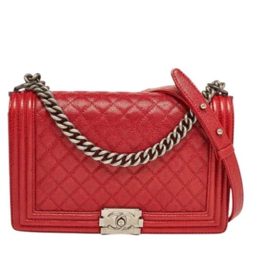 Chanel Vintage Pre-owned Laeder chanel-vskor Red, Dam