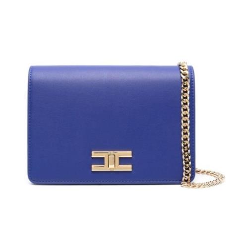 Elisabetta Franchi Shoulder Bags Blue, Dam