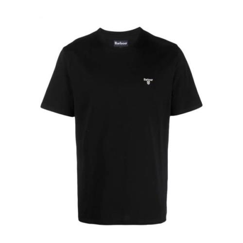 Barbour T-Shirts Black, Herr