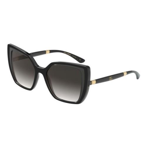 Dolce & Gabbana DG Monogram Solglasögon Black, Dam