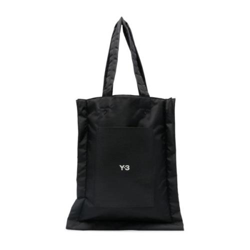 Y-3 Svart Lux Tote Väska Black, Unisex