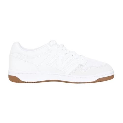 New Balance Ikoniska Vita Sneakers med Sammet Detaljer White, Herr