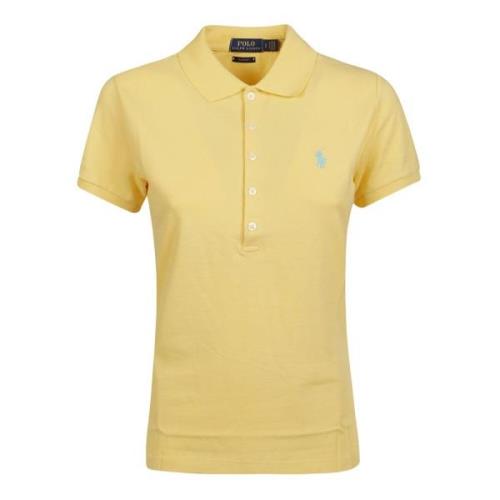 Ralph Lauren Gul Julie Slim Polo Skjorta Yellow, Dam