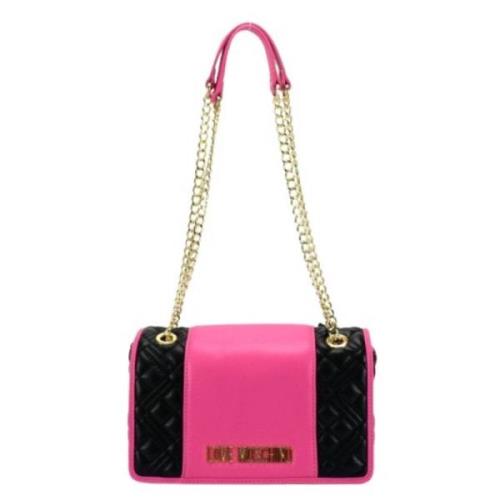 Love Moschino Quiltad Bicolor Axelväska Multicolor, Dam