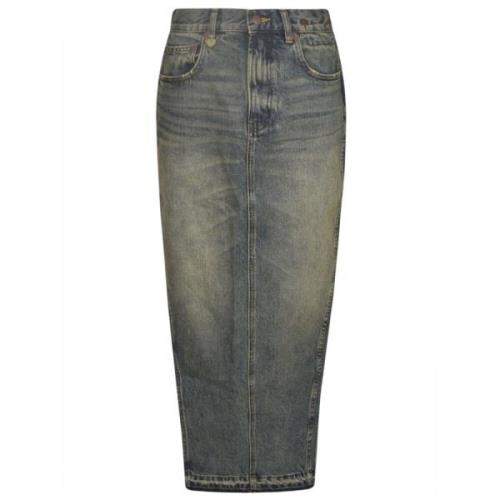 R13 Denim Skirts Blue, Dam