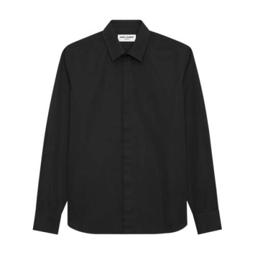 Saint Laurent Casual Shirts Black, Herr