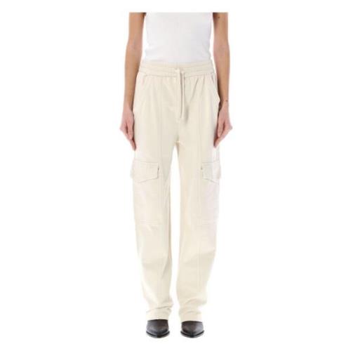 Isabel Marant Étoile Tapered Trousers Beige, Dam