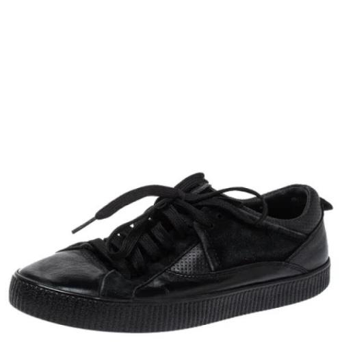 Dolce & Gabbana Pre-owned Pre-owned Laeder sneakers Black, Dam