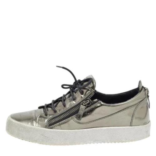 Giuseppe Zanotti Pre-owned Pre-owned Laeder sneakers Gray, Dam