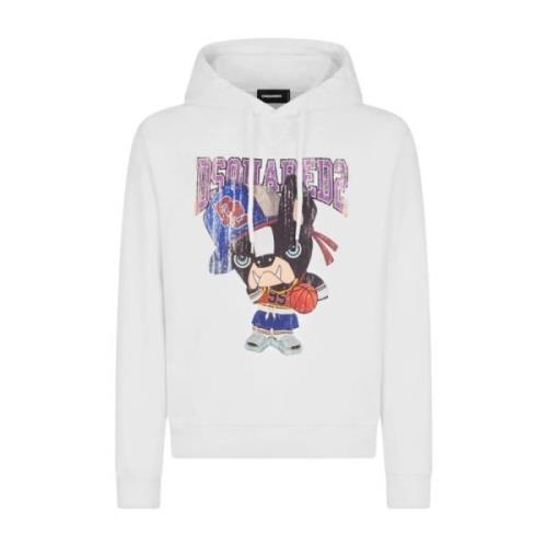 Dsquared2 Hoodies White, Herr