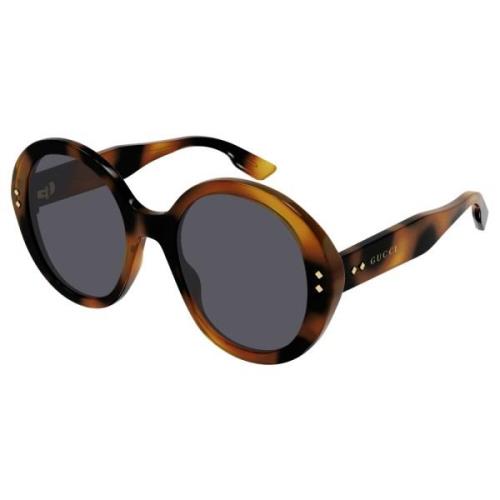 Gucci Havana/Blue Sunglasses Brown, Dam