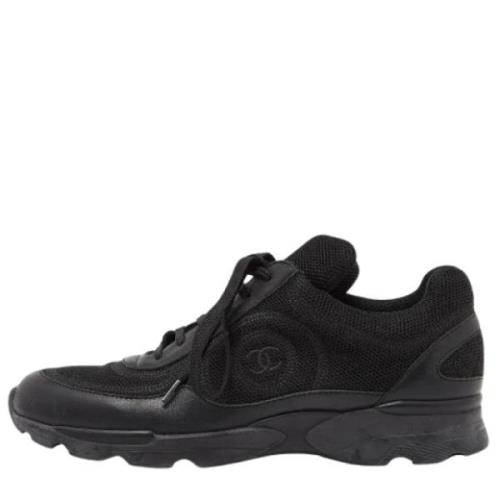 Chanel Vintage Pre-owned Laeder sneakers Black, Dam