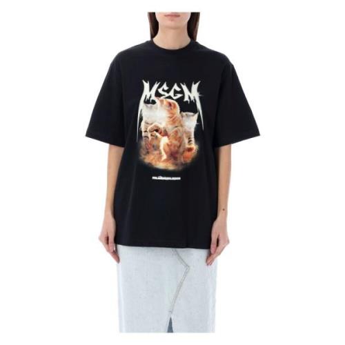 Msgm T-Shirts Black, Dam