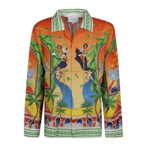 Casablanca Kubansk Krage Långärmad Skjorta Multicolor, Herr