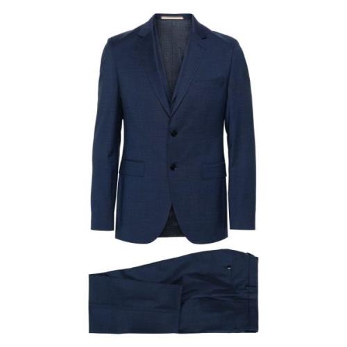 Hugo Boss Single Breasted Suits Blue, Herr