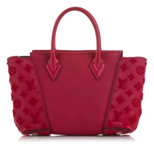 Louis Vuitton Vintage Pre-owned Laeder totevskor Red, Dam