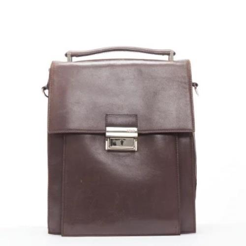 Fendi Vintage Pre-owned Laeder handvskor Brown, Dam