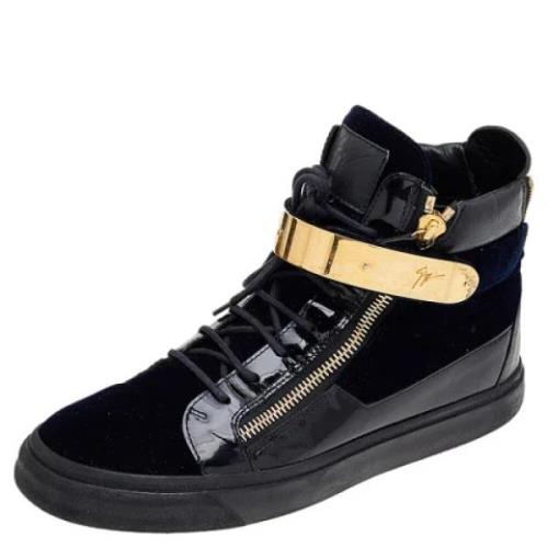 Giuseppe Zanotti Pre-owned Pre-owned Laeder sneakers Blue, Dam