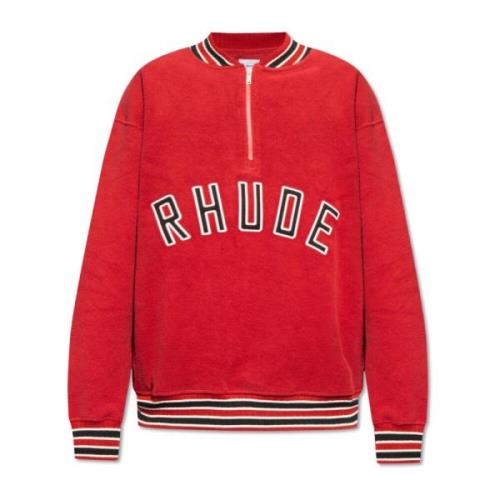 Rhude Bomullssweatshirt Red, Herr