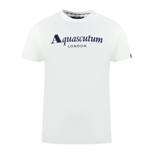 Aquascutum T-Shirts White, Herr