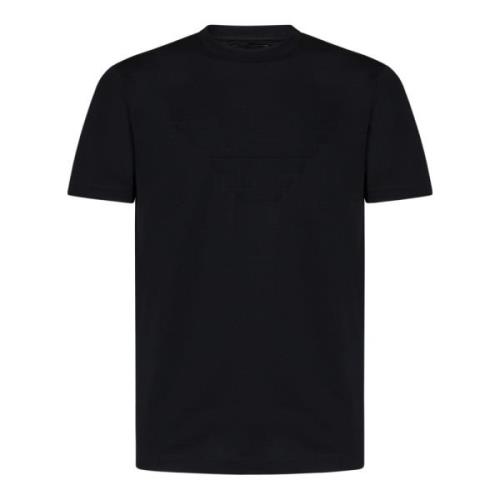 Emporio Armani T-Shirts Blue, Herr