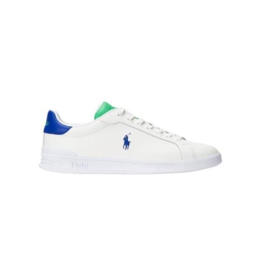 Polo Ralph Lauren Vit Grön Blå Sneaker HRT CRT White, Herr