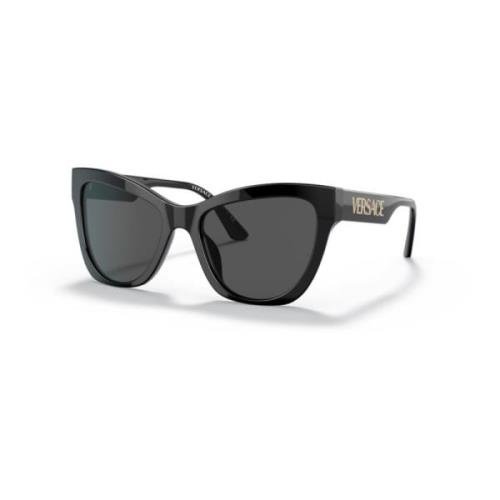 Versace Cat-Eye Sköldpadda Solglasögon Black, Dam