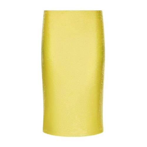 Dolce & Gabbana Paljettpennkjol Yellow, Dam