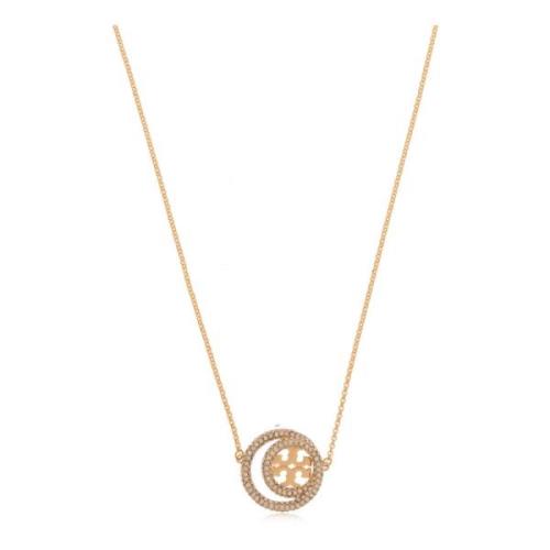 Tory Burch Miller halsband med logotyp Yellow, Dam