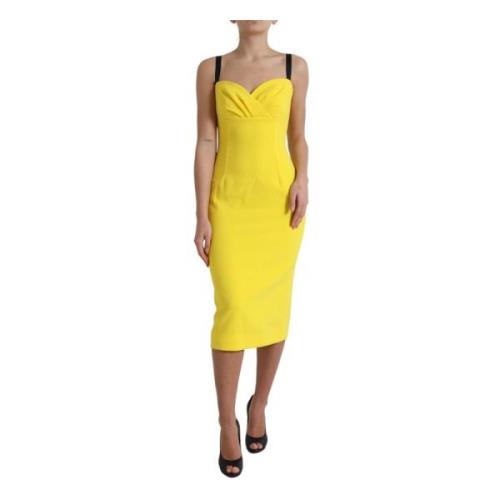 Dolce & Gabbana Midi Dresses Yellow, Dam