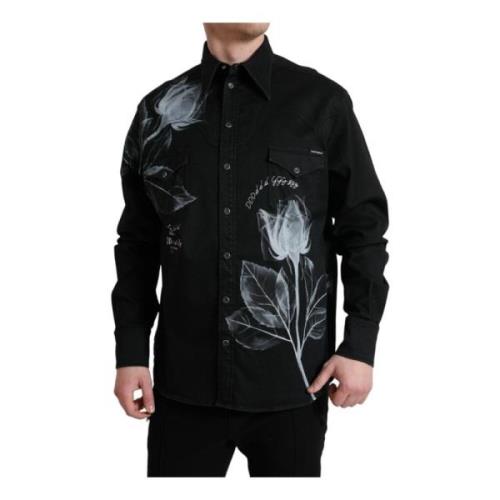 Dolce & Gabbana Polo Shirts Black, Herr