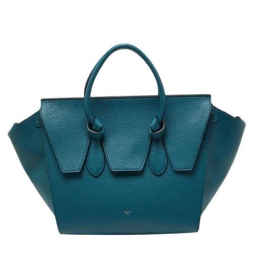 Celine Vintage Pre-owned Laeder totevskor Blue, Dam