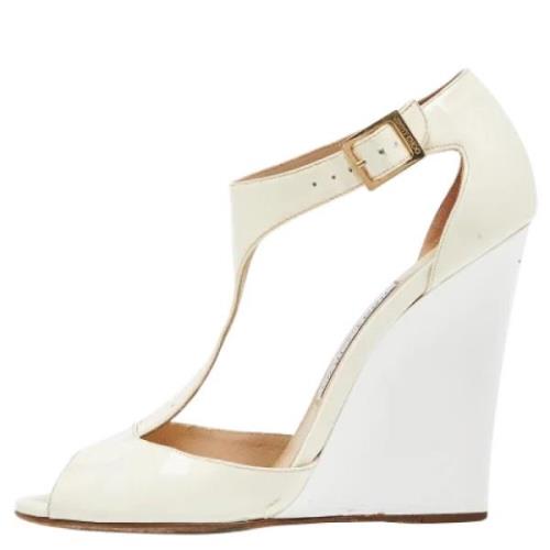 Jimmy Choo Pre-owned Pre-owned Laeder sandaler White, Dam