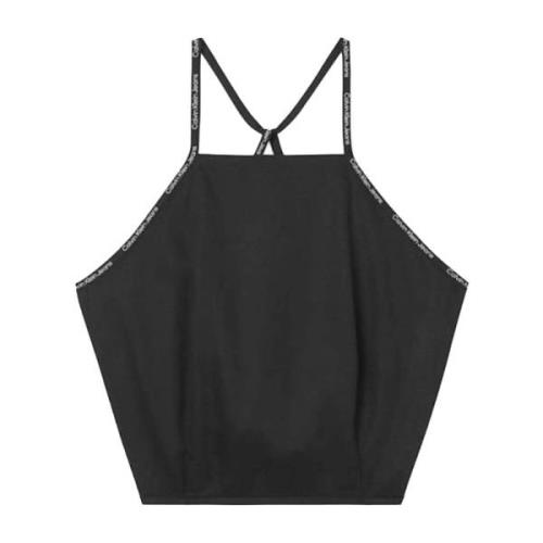 Calvin Klein Sleeveless Tops Black, Dam