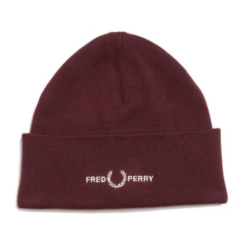 Fred Perry Beanies Purple, Herr