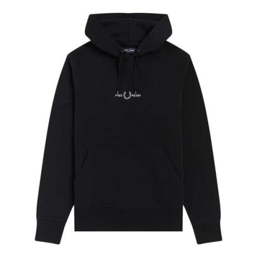 Fred Perry Hoodies Black, Herr