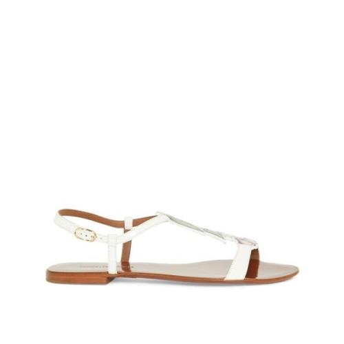 Dolce & Gabbana Flat Sandals White, Dam