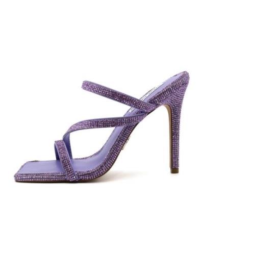 Steve Madden Lavendel Str Stiletthäl Tofflor Purple, Dam