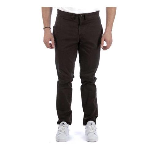 Napapijri Wide Trousers Brown, Herr