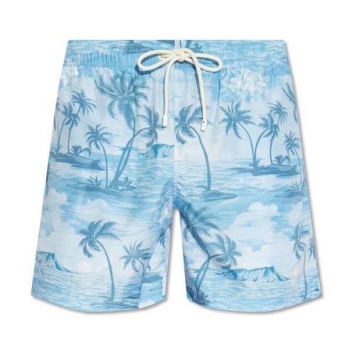 Palm Angels Badshorts Blue, Herr