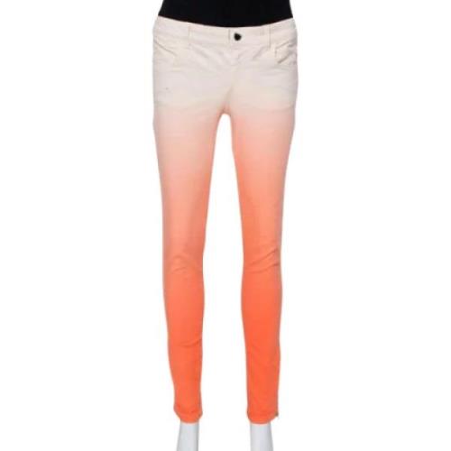 Stella McCartney Pre-owned Pre-owned Denim jeans Orange, Dam