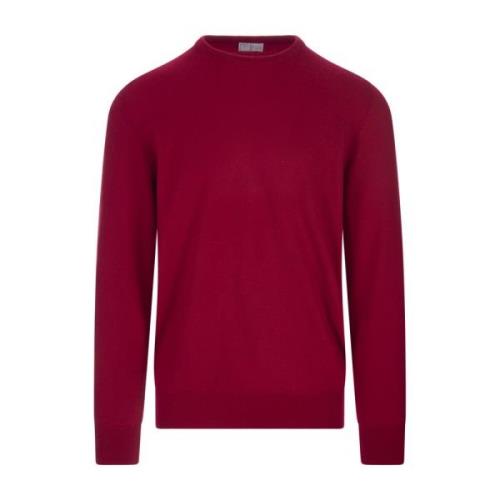 Fedeli Round-neck Knitwear Red, Herr