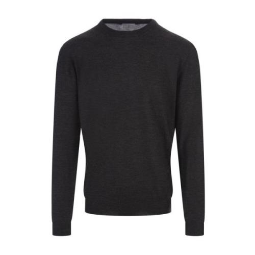 Fedeli Round-neck Knitwear Gray, Herr