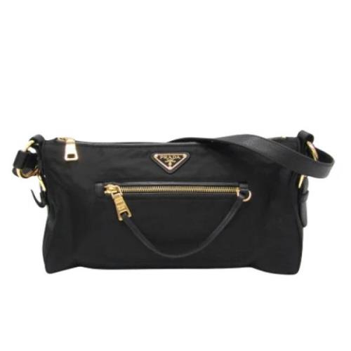 Prada Vintage Pre-owned Tyg shoppers Black, Dam