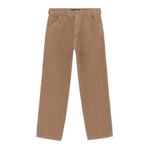 Iuter Wide Trousers Brown, Herr